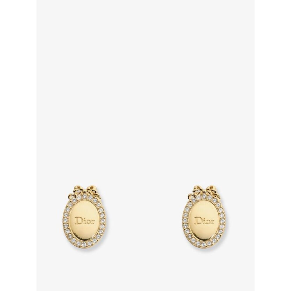 Dior Women Dior Medaillon Brass Earrings